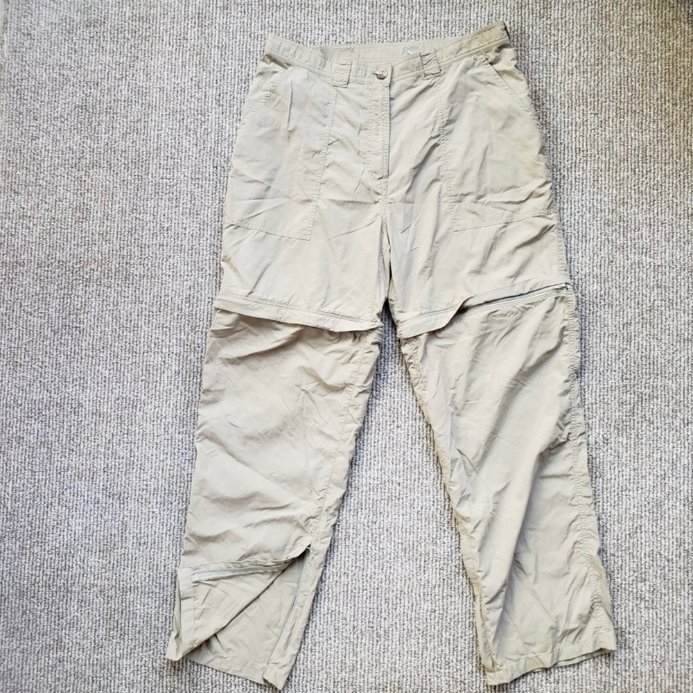 Ex Officio Convertible Zip Off Hiking Pants Insect Shield women’s size L 14-16